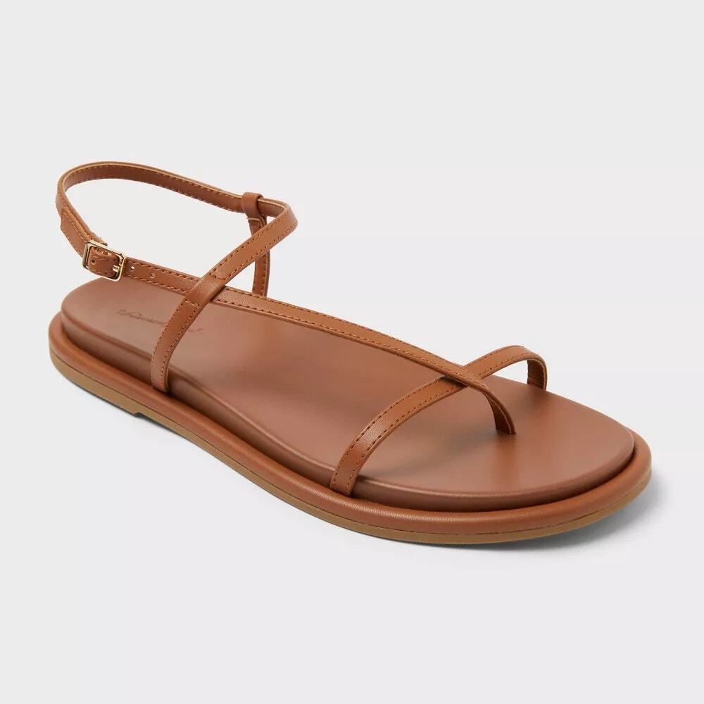 Women’s Ivy Footbed Sandals - Universal Thread - Cognac